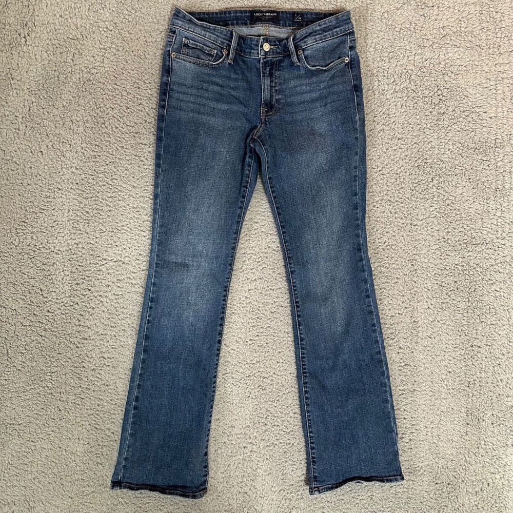 Lucky Brand Sweet Boot Womens Jeans Blue Size 6 28 Regular Stretch Pockets